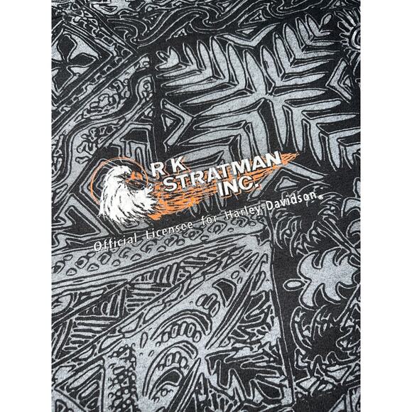 Vintage 90s graphic Harley Davidson Dealers Convention AOP RK Stratman T-Shirt - Picture 7 of 8